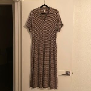 H&M Collard Knit Midi Dress